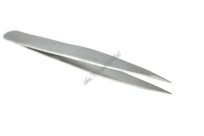 MAQNSCO Profi Beauty Augenbrauen Spitz Pinzette in Silber Qualität Wimpernpinzette