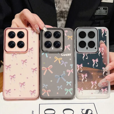 For Xiaomi Redmi Note 14 13 12 13T Poco X6 M6 Pro Bow Shockproof Silicone Case - Image 1 of 4