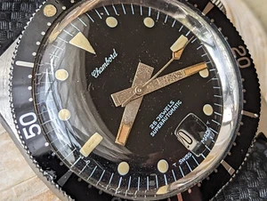 Chambord vintage anni '70 Superautomatico All SS Diver con patina calda, cinturino tropicale - Foto 1 di 24
