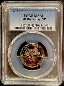2020-S Salt River Bay National Park Quarter PCGS MS 68 ENN Coins - Picture 1 of 2
