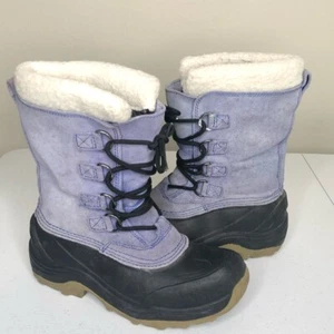 Lands End Schneestiefel blau schwarz mittelwade wasserdicht Schnürstiefel Jungen Gr. 3 Damen Gr. 5 - Bild 1 von 9