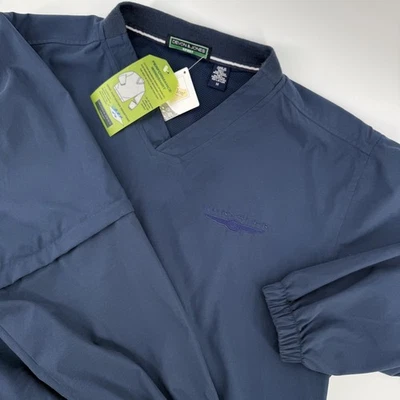  Men’s M Soft Shell V-Neck Pullover Chrysler Dealer Logo Zip-Off Sleeves Jacket  - Image 1 of 4