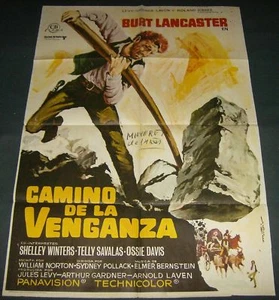1968 The Scalphunters ORIGINAL SPAIN POSTER Burt Lancaster Sydney Pollack - Imagen 1 de 1