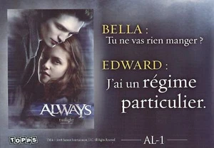 Carte TWILIGHT Fascination TOPPS Puzzle N° AL-1 - Imagen 1 de 1