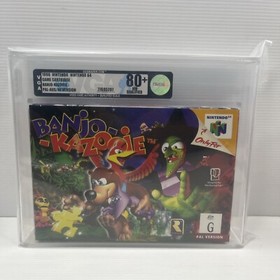VGA GRADED 80+ NM Banjo Kazooie Nintendo 64 Game PAL AUS N64
