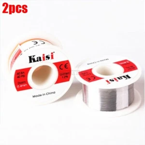 2Pcs Tin Lead Rosin Core Solder 60Sn 40Pb 1.2% 50G 0.6MM Soldering Wire Tools ti - Foto 1 di 2