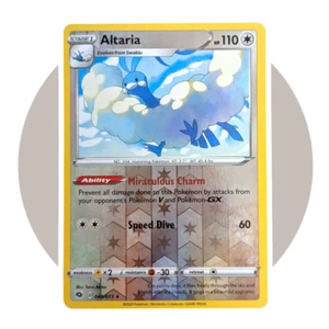 Champion's Path Pokemon Card (BB26): Altaria 049/073, Reverse Holo - Picture 1 of 2