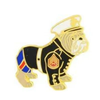 定制翻领别针 DIY 斗牛犬 USMC 穿衣帽复古节日礼物送给他 — 第 1/4 张图片