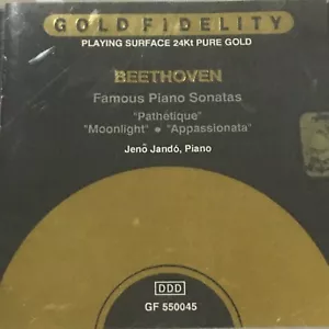 Beethoven Famous Piano Sonatas Vol 1 Gold Fidelity CD GF550045 Rare - Picture 1 of 9