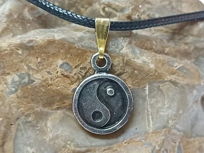 YIN YANG Hombres Niños, Unisex, Collar Colgante de Metal, Meditación, Amuleto de Buena Suerte Foto 1 de 4
