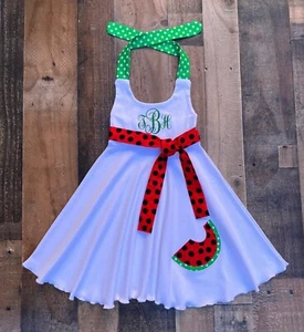 Watermelon Pageant Wear Dance Dress | Cute Watermelon Girl Clothes - Picture 1 of 1