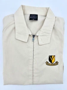 Vintage Vanderbilt Univ. Windbreaker Jacket (Medium) Cream w/Embroidered Logo - Picture 1 of 10