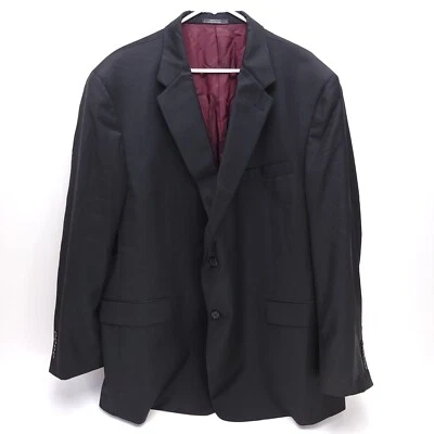 Austin Reed Hombres Dillards Abrigo Deportivo Chaqueta Blazer Talla 52 R Negro Doble Botón Foto 1 de 4