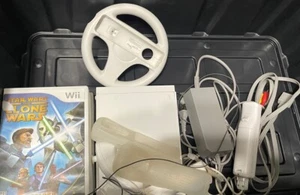 Nintendo Wii Konsole Weiß RVL-001 GameCube Kompatibel Bundle + 7 Spiele, Funktioniert! - Bild 1 von 19