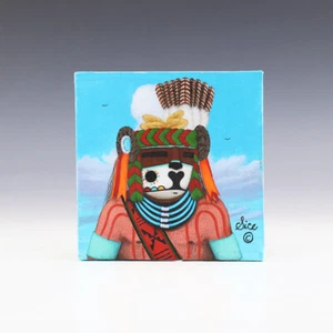 INDIANER ZUNI APACHE TÄNZERIN GEMÄLDE VON GAB SICE - Bild 1 von 5