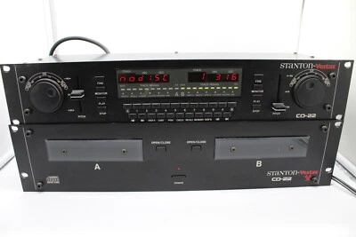 STANTON-VESTAX CD22 DUAL CD PLAYERS RACK MOUNT, - Image 1 of 4