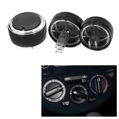 3Pc AC Knob Air Conditioning Switch Knob For Nissan TIIDA NV200 LIVINA 2004-2010 Foto 1 de 4