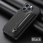 Zipper Wallet Case For Iphone 15 14 13 Pro Max 12 11 Xr Card Stand Holder Cover