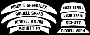 Custom Full Size Football Helmet Back Bumper Decal CREATE YOUR OWN! ANY DESIGN! - Picture 1 of 1