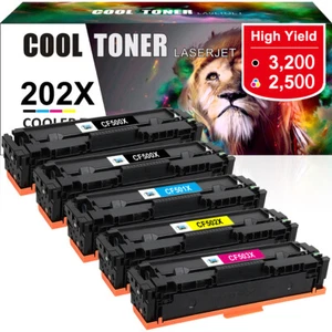 202X 202A CF500A Toner Compatible With HP LaserJet Pro MFP M281FDW M281CDW Lot - Picture 1 of 15