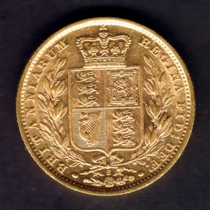 Australia..  1886 Sydney - Shield Sovereign..  EF/gEF - Much Lustre - Imagen 1 de 2