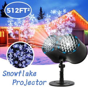 Christmas Projector Light Holiday Led Projection Lamp Xmas Decor Snowflake Light - Picture 1 of 16
