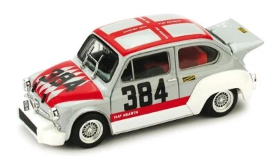 MODELLINO AUTO STATICO BRUMM FIAT 600 ABARTH 1000 #384 TRENTO-BONDONE 1971 1/43 - Immagine 1 di 4