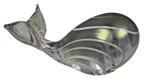 ¿Murano Italia vintage? Hermosa pieza de estatuilla de ballena de vidrio artístico. Sin marcas - Imagen 1 de 6