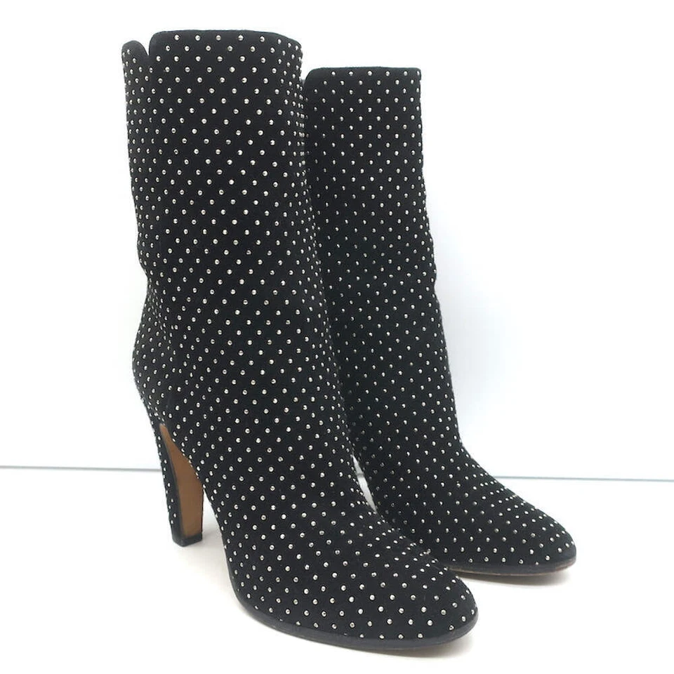 Jimmy Choo Tari Botines Tachonados Negro Gamuza Talla 39.5 Foto 1 de 4