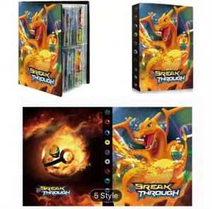 Pokemon Charizard Binder Card 30 Sheet Fit 240 Trading Card Holder Case Gift - Picture 1 of 2
