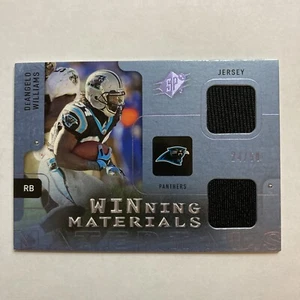 2009 SPx Winning Materials Dual Jersey Patch Card DeAngelo Williams /50 SP Rare - Bild 1 von 5