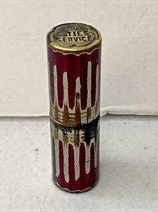 VINTAGE WESTON INT'L CITIES SERVICE OIL ADVERTISING LIPSTICK LIGHTER CITGO TULSA - Picture 1 of 6