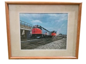 Amtrak AMTK 622 and 620 EMD SDP40F Framed Photograph 15 x 12" Frame - Picture 1 of 2