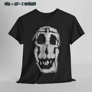 Salvador Dali Skull Shirt, Surrealist  Goth, Art Lover Gift, Unisex Cotton Top - Picture 1 of 11