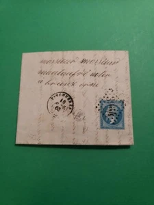 Interesting 1863 French Postal Cover With Letter - Picture 1 of 3