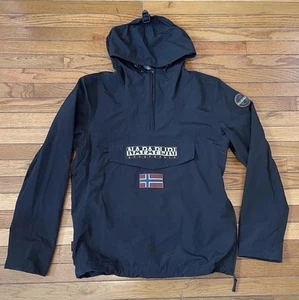 NAPAPIJRI Men's Black Rainforest Light Anorak Jacket Large - Picture 1 of 12