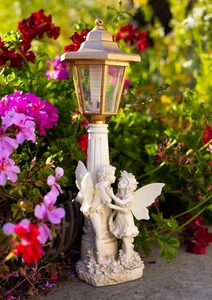 2-Pack-Angel Couple Kissing Sculpture Solar Light (A87) - Picture 1 of 1