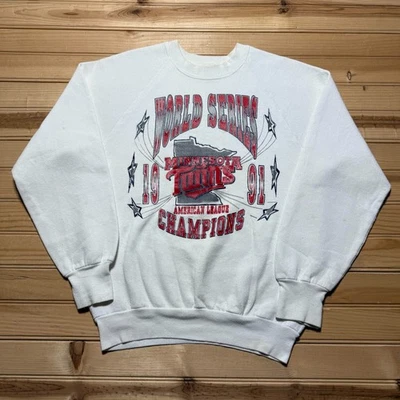 Vintage 1991 Minnesota Twins American League Champions Sweatshirt USA - Medium - Image 1 of 4