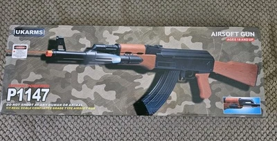 UK Arms P1147 AK-47 Spring Rifle With Laser (Black) - Image 1 of 4