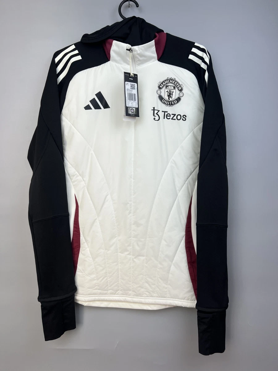 Manchester United White International Club Soccer Fan Jackets for