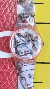 Swatch Watch MASQUERADE GP105 1993 Standard Gents Rare Vintage New Old Stock - Picture 1 of 8