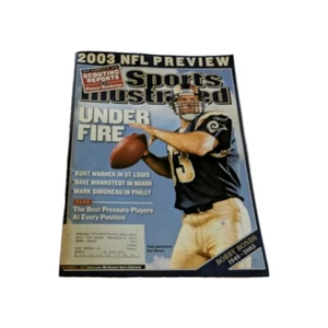Vintage 9-1-03 Kurt Warner St. Louis Rams Football Sports Illustrated Magazine - Bild 1 von 6
