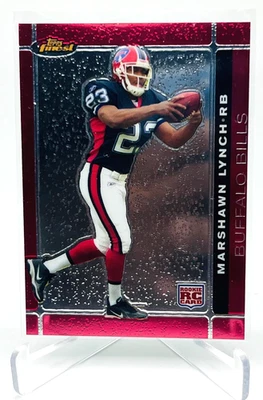 2007 Topps Finest Marshawn Lynch RC #113 Buffalo Bills Rookie Card - Image 1 of 2