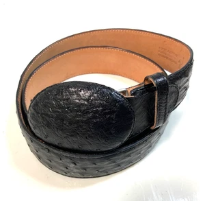 Ostrich Cut Saddle Lining Western Mens Belt - Size-38 - Bild 1 von 6