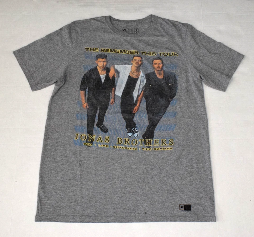 Camiseta Banda Russell Athletics Talla M Jonas Brothers 2021 The Remember This Tour Foto 1 de 4