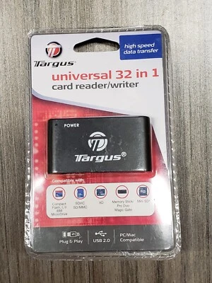 Targus Universal Card Memory 2.0 Reader/Writer TGR-CR25 (R1) 32 in 1 High Gs11 - Image 1 of 2
