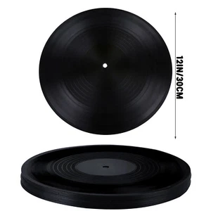 24 Pieces Blank Vinyl Records, 12 Inch Vintage Fake Records Decorations CR - Picture 1 of 7