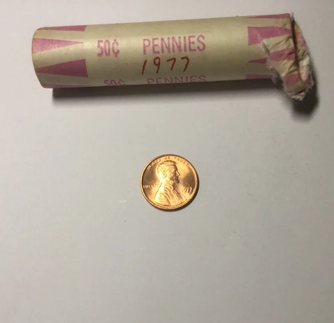 1977 P Lincoln Memorial Cent  From BU Roll FREE SHIPPING!!! Cover