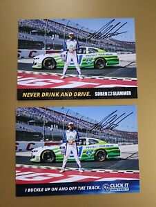 Ross Chastain Signed 2023 #91 Click It & Driver Sober NASCAR Postcards