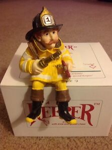 Keeper of Firefighter Fireman Figurine Shelf Sitter Shenandoah Designs NIB